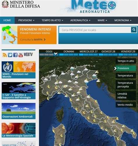 Previsioni Meteo, Osservazioni, Satellite e Allerte 